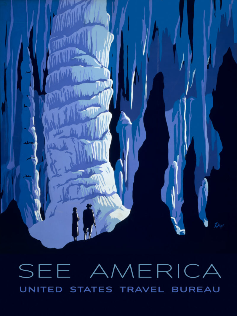 1930s Mammoth Caves National Park WPA Poster