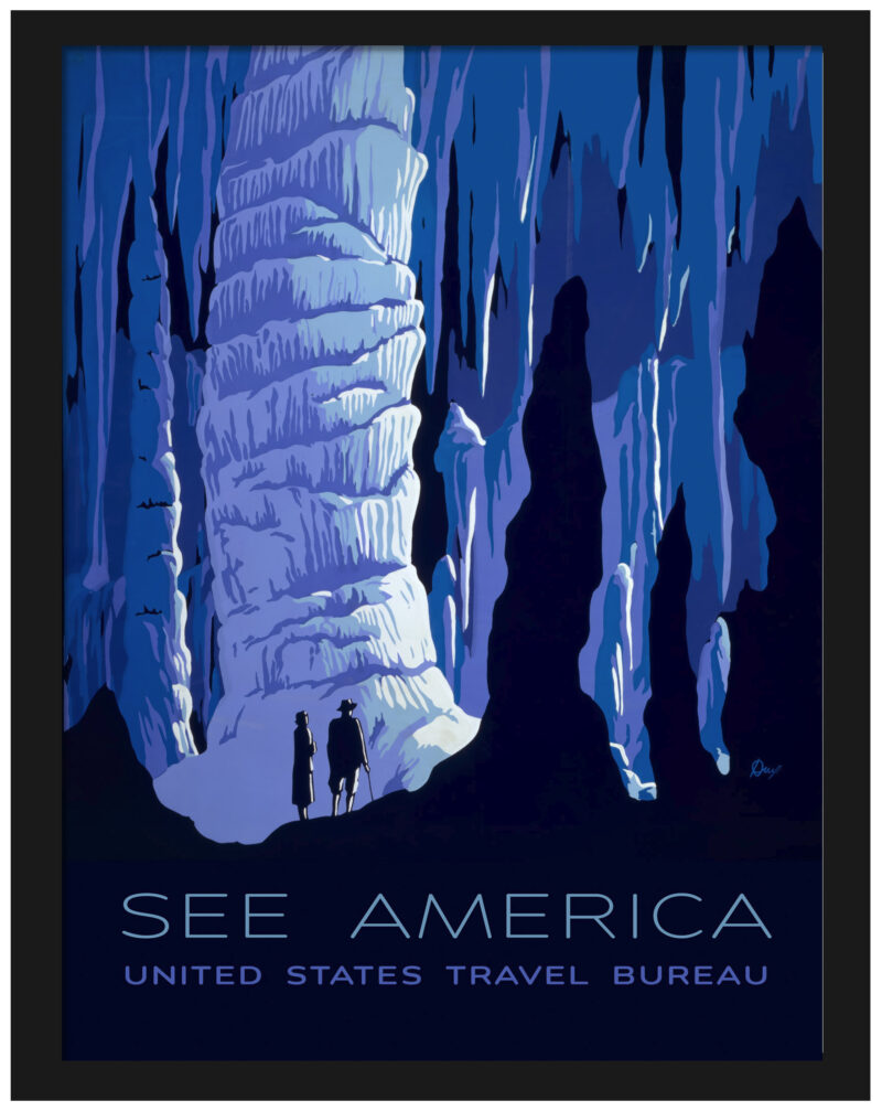1930s Mammoth Caves National Park WPA Poster