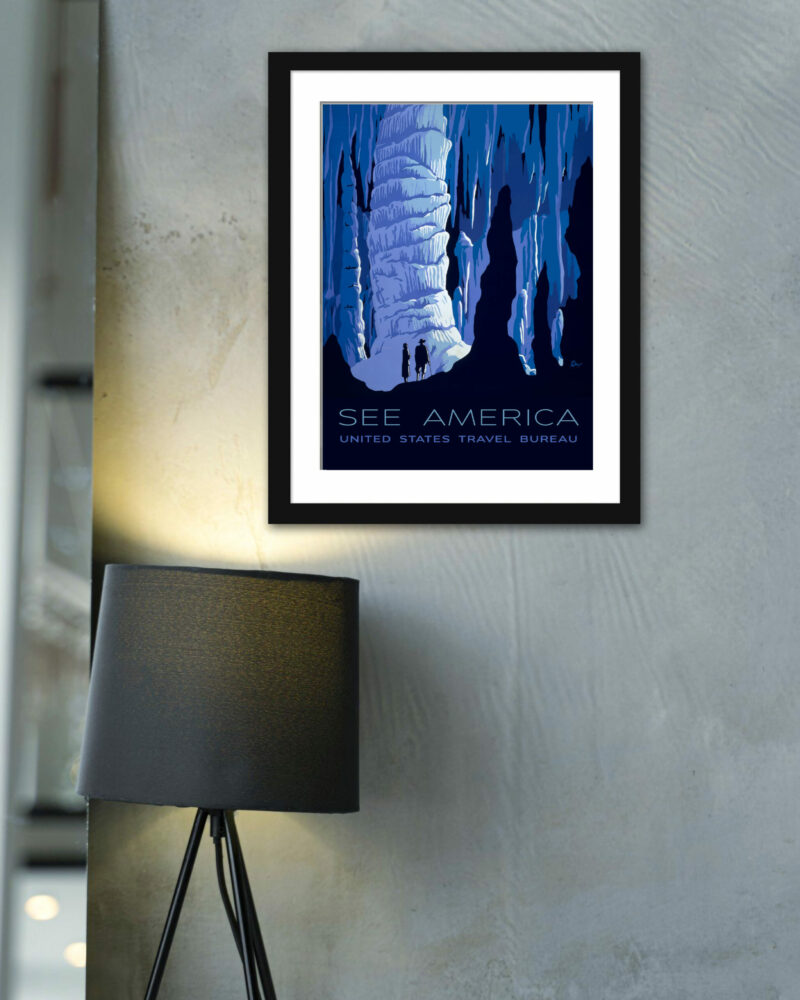 1930s Mammoth Caves National Park WPA Poster