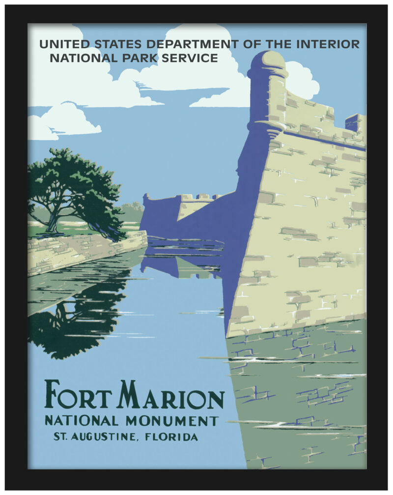 vintage Fort Marion National Monument Poster