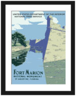 vintage Fort Marion National Monument Poster