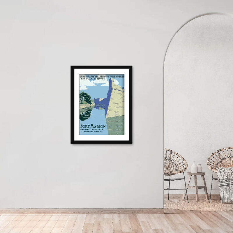 vintage Fort Marion National Monument Poster