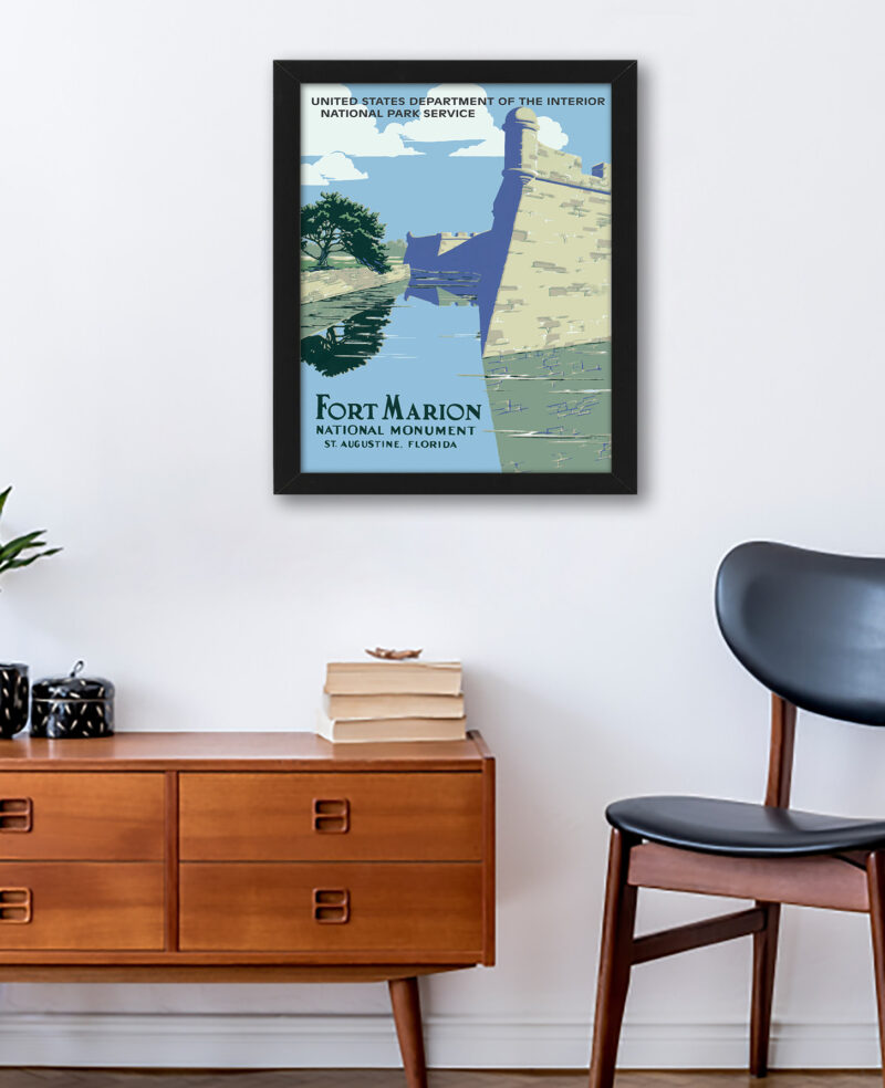 vintage Fort Marion National Monument Poster