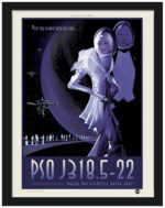 PSO J318.5-22 Exoplanet Vintage NASA Poster