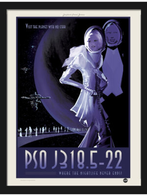 PSO J318.5-22 Exoplanet Vintage NASA Poster