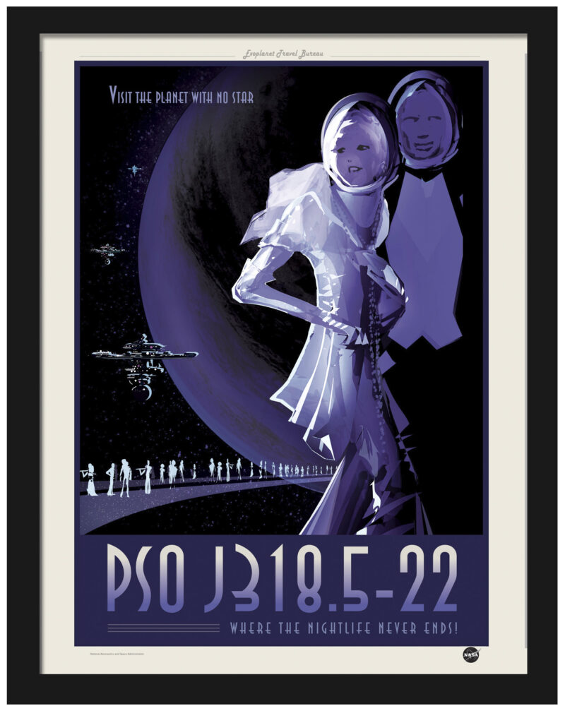 PSO J318.5-22 Exoplanet Vintage NASA Poster