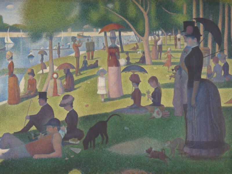 Reproduction print of a study for 'A Sunday on La Grande Jatte'