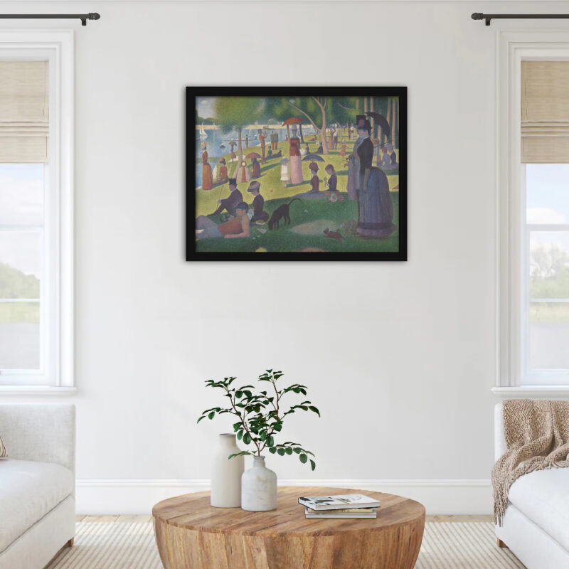 Reproduction print of a study for 'A Sunday on La Grande Jatte'