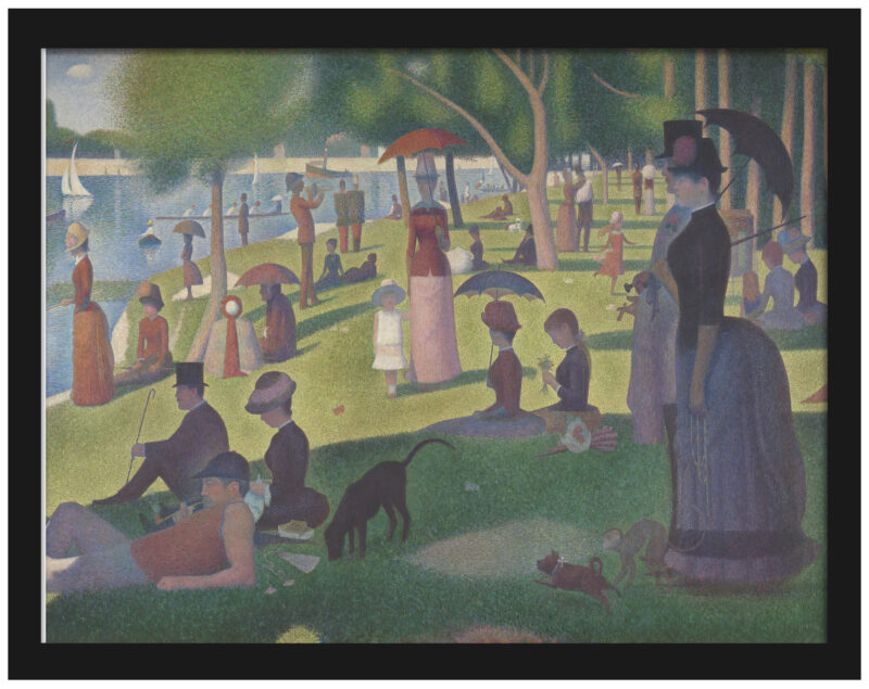 Reproduction print of a study for 'A Sunday on La Grande Jatte'