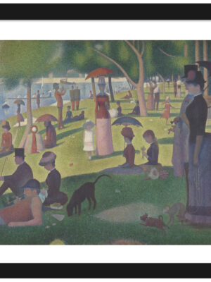 Reproduction print of a study for 'A Sunday on La Grande Jatte'
