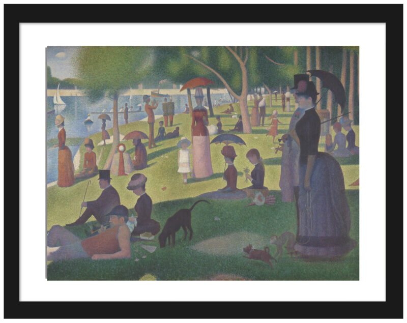 Reproduction print of a study for 'A Sunday on La Grande Jatte'