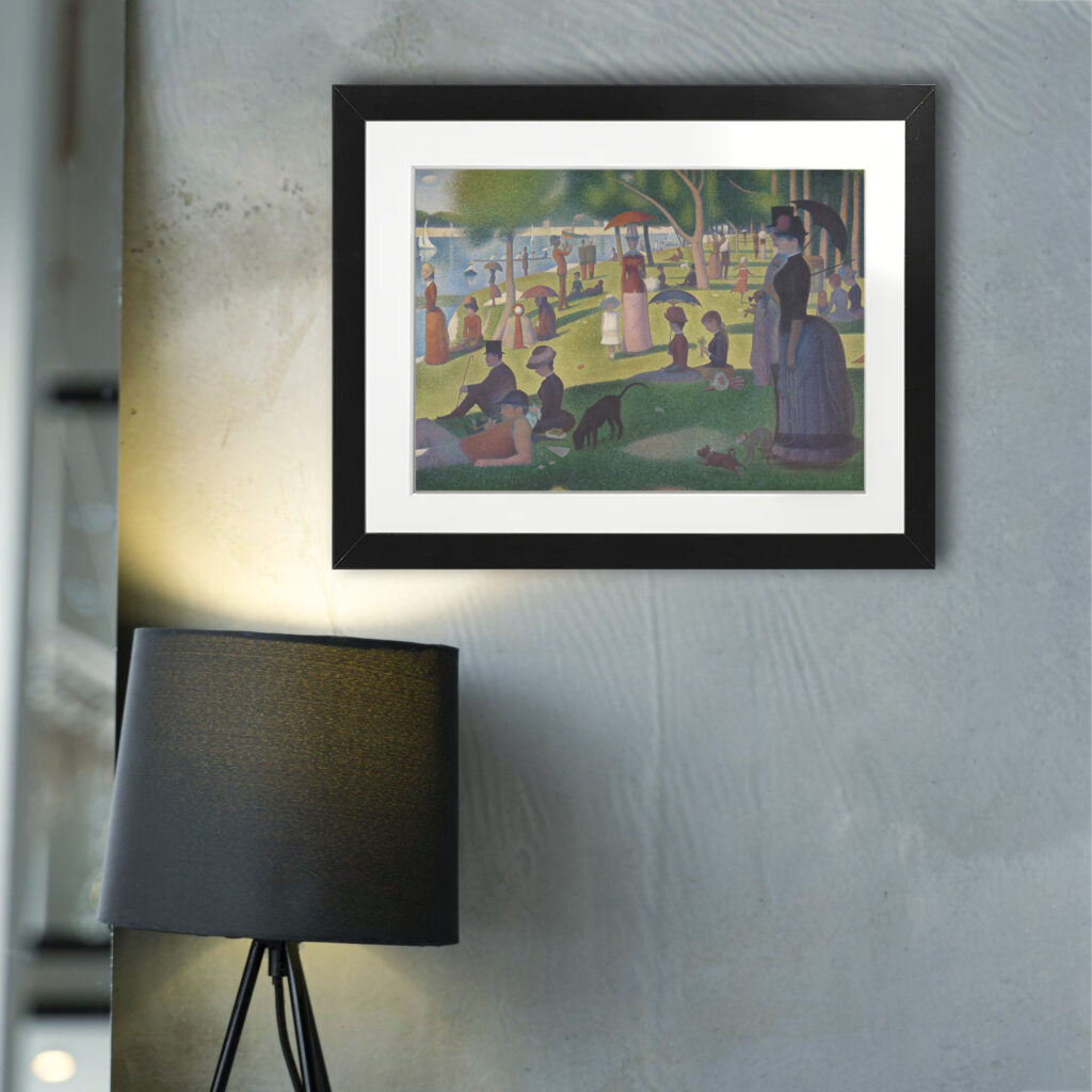 Reproduction print of a study for 'A Sunday on La Grande Jatte'