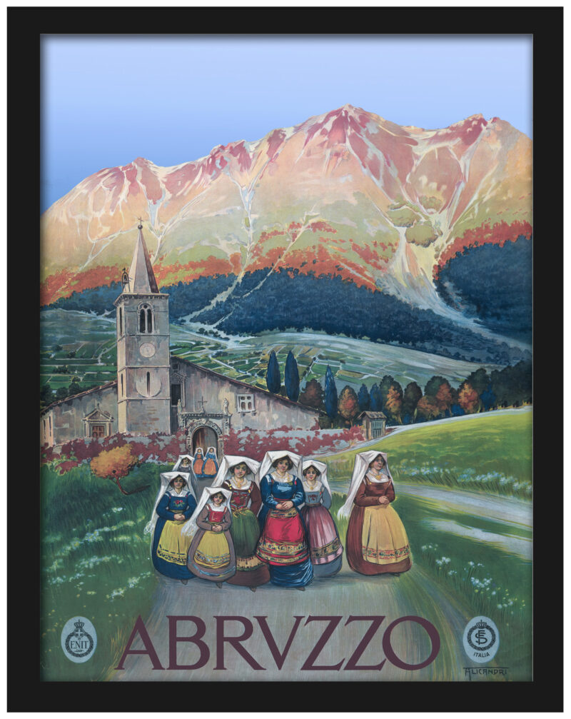 Vincenzo Alicandri's Abruzzo Vintage Poster