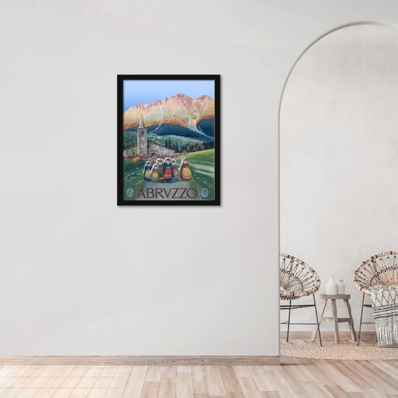 Vincenzo Alicandri's Abruzzo Vintage Poster