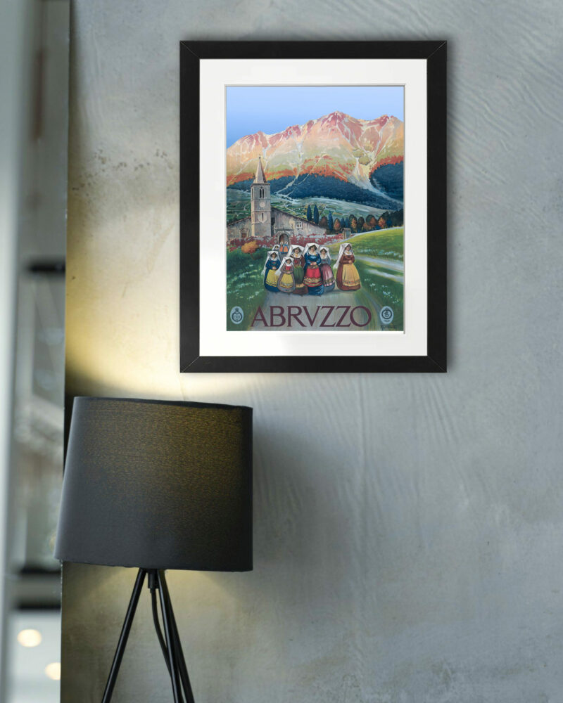Vincenzo Alicandri's Abruzzo Vintage Poster