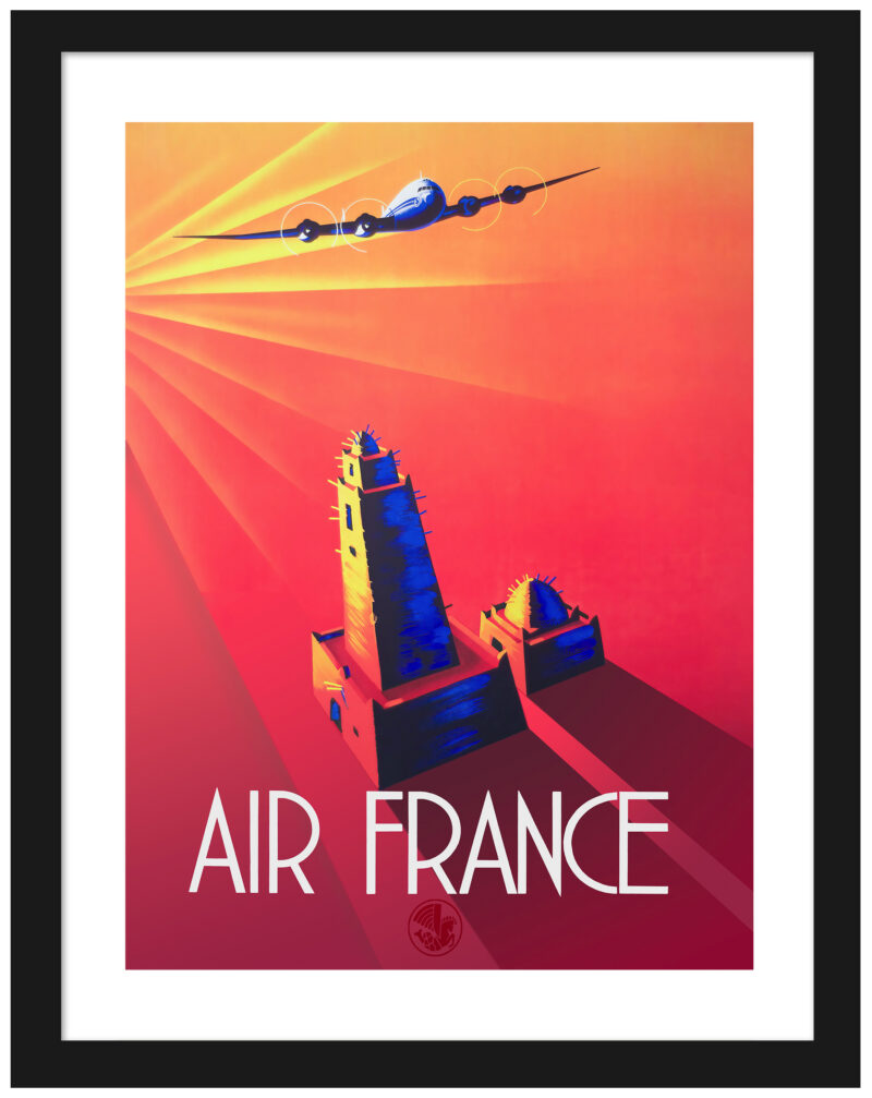 Air France Timbuktu Vintage Poster