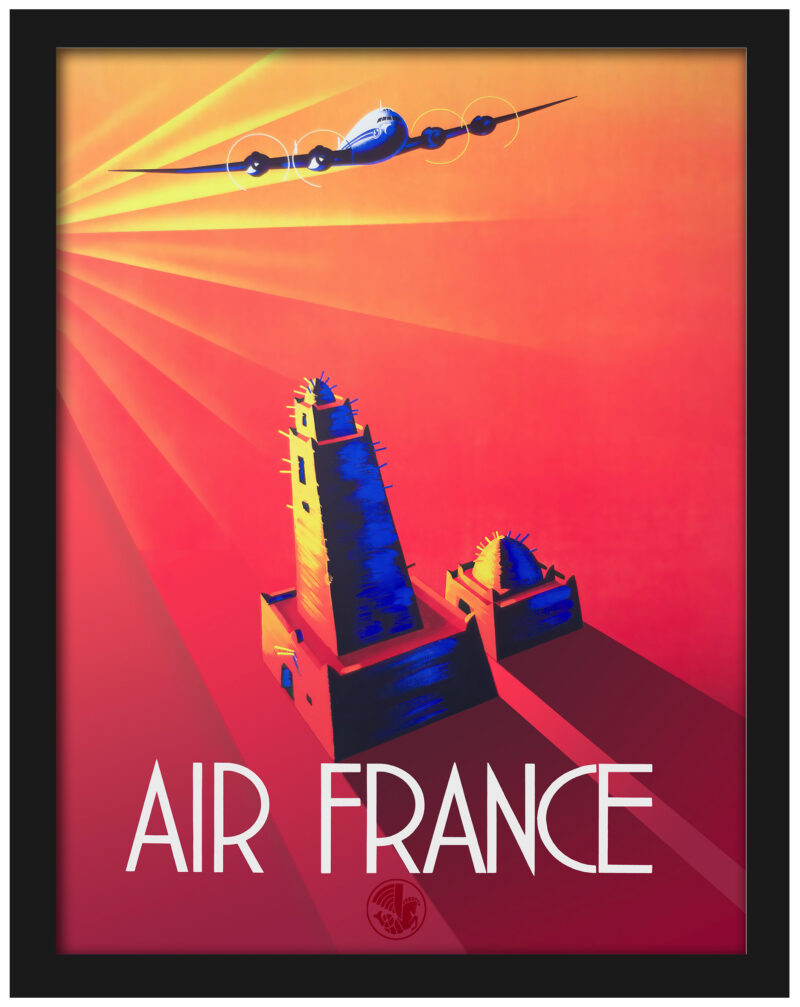 Air France Timbuktu Vintage Poster