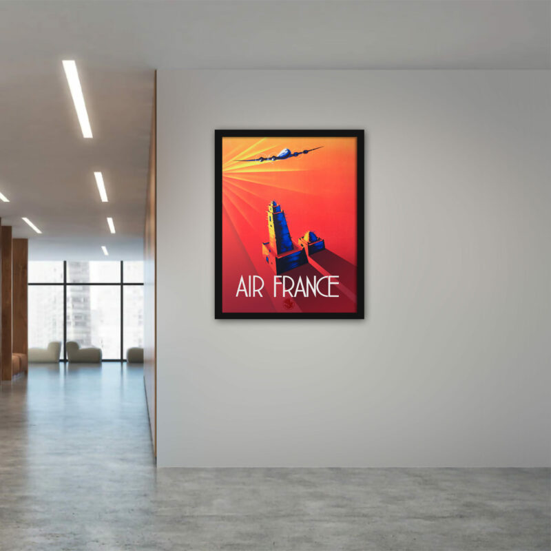 Air France Timbuktu Vintage Poster