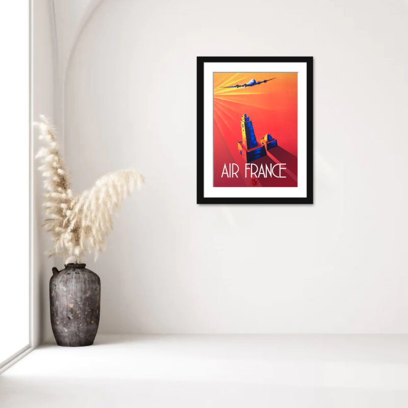 Air France Timbuktu Vintage Poster
