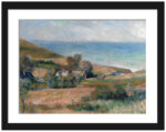 Art print reproduction of Renoir's Normandy seacoast scene