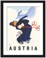 1930 Austria Ski Poster by PAUL KIRNIG