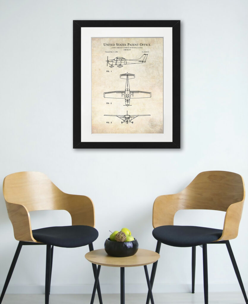 1998 Cessna 172 patent print