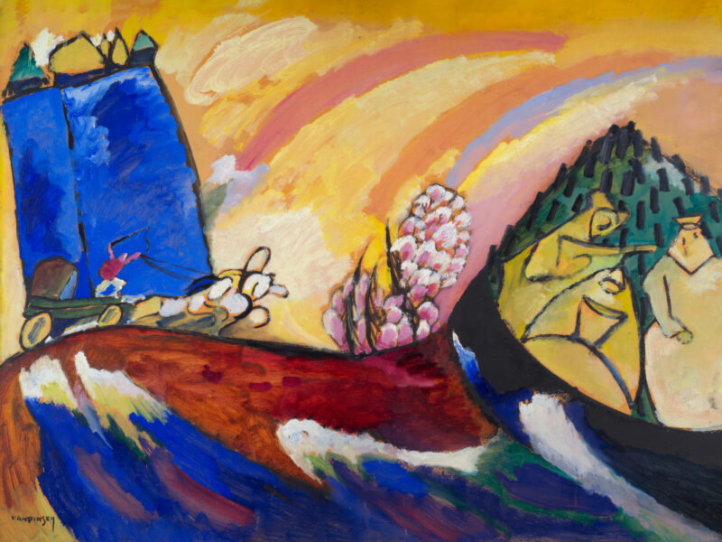 Vasily Kandinsky's "Painting with Troika" 1911 print.