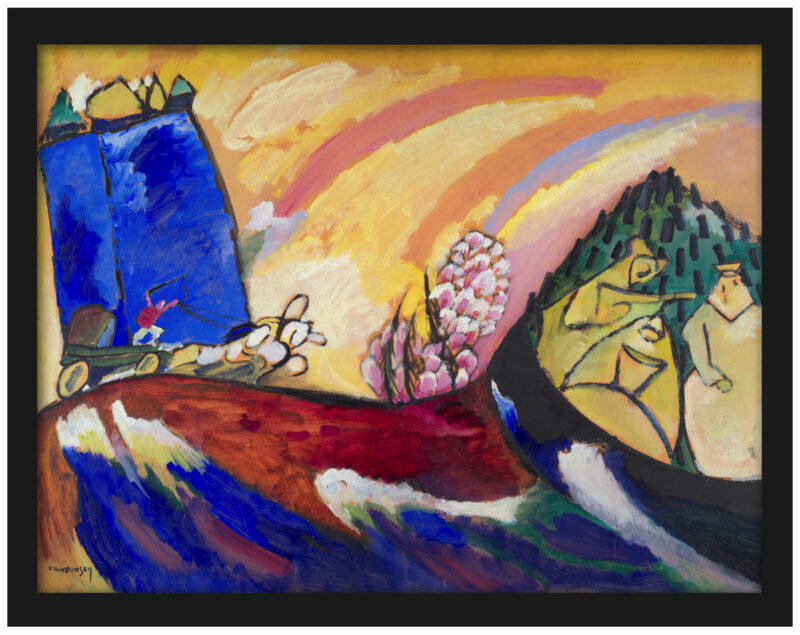 Vasily Kandinsky's "Painting with Troika" 1911 print.