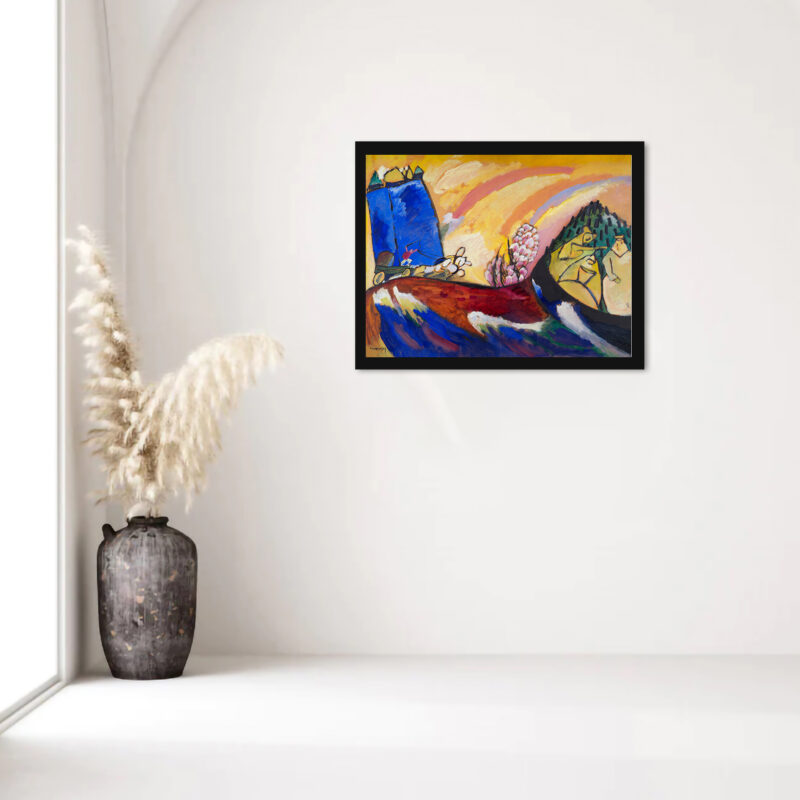 Vasily Kandinsky's "Painting with Troika" 1911 print.