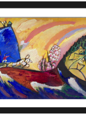 Vasily Kandinsky's "Painting with Troika" 1911 print.