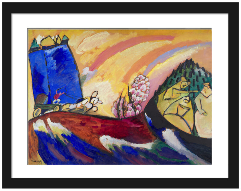 Vasily Kandinsky's "Painting with Troika" 1911 print.