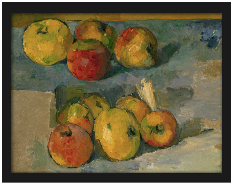 Paul Cézanne's "Apples" 1878 painting reproduction.