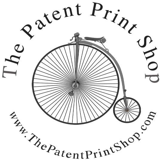The patent print shop logo