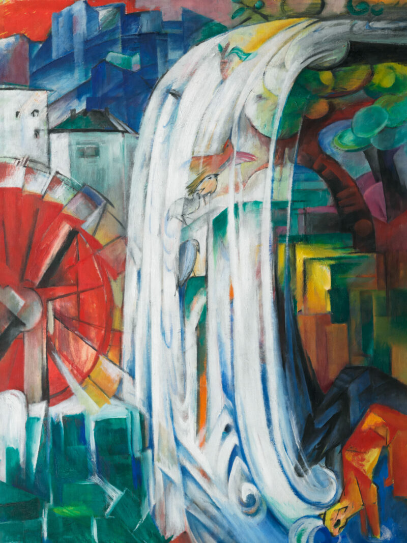 The Bewitched Mill" by Franz Marc, 1913 reproduction