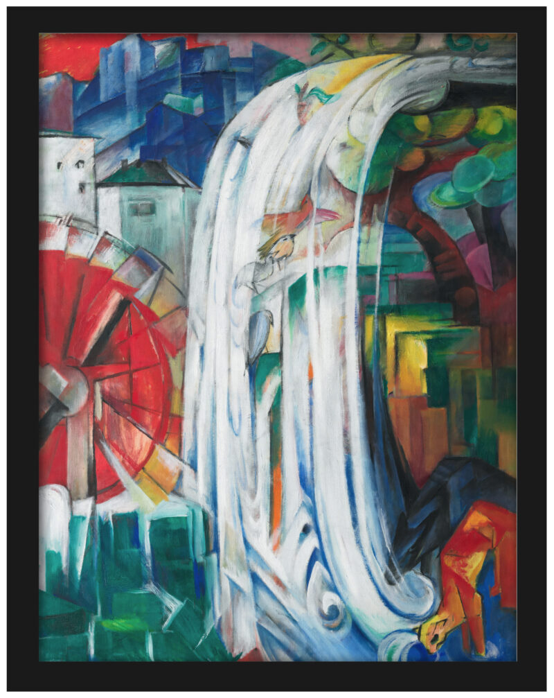 The Bewitched Mill" by Franz Marc, 1913 reproduction