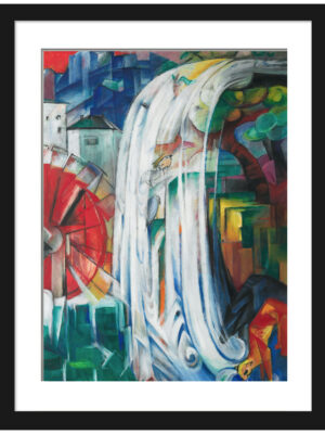 The Bewitched Mill" by Franz Marc, 1913 reproduction