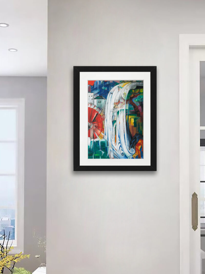 The Bewitched Mill" by Franz Marc, 1913 reproduction