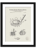 1927 vintage golf club patent illustration