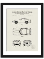 1970 Nissan 240Z Automobile Patent Illustration
