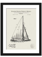 1927 Herreshoff Sailboat Patent Art Print