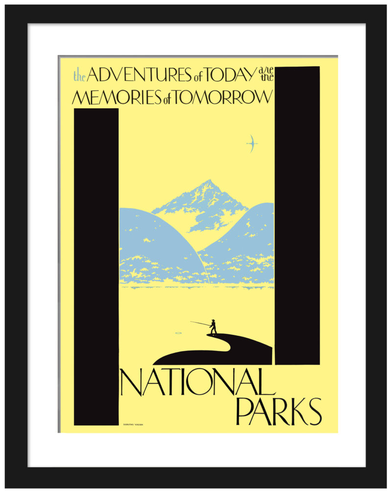 1934 National Parks Poster by Dorothy Waugh Art Reproduction