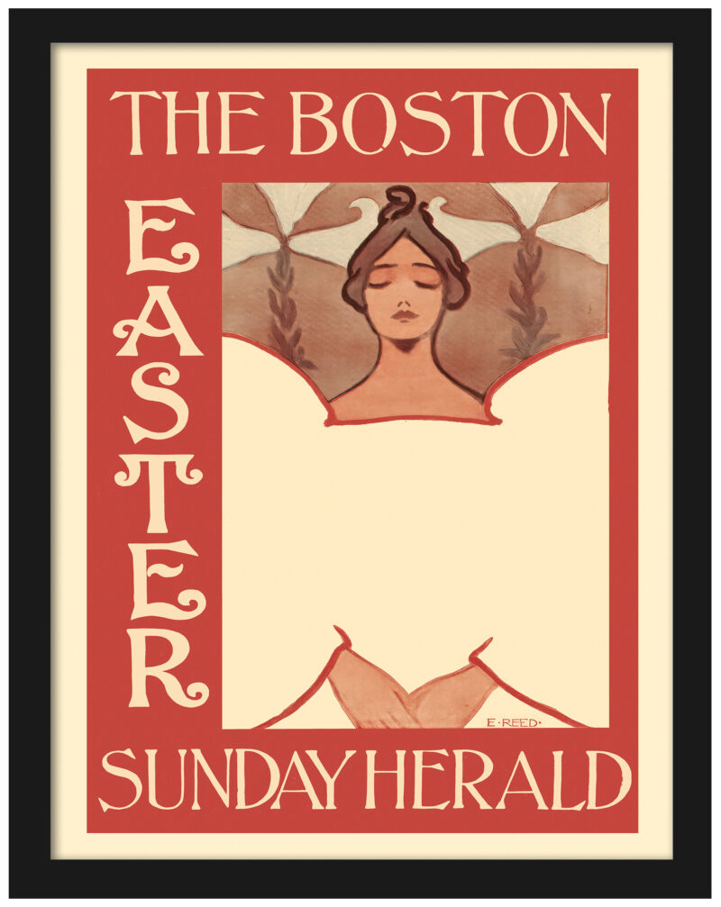 1895 Boston Sunday Herald Easter Cover by Ethel Reed