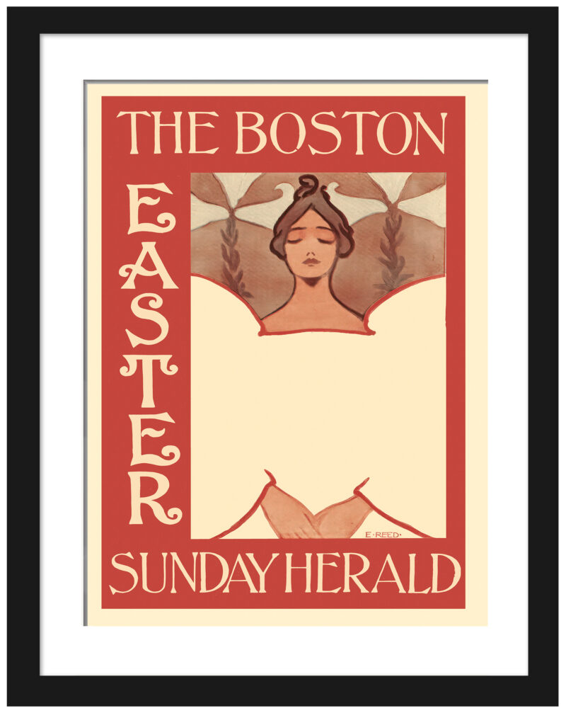 1895 Boston Sunday Herald Easter Cover by Ethel Reed