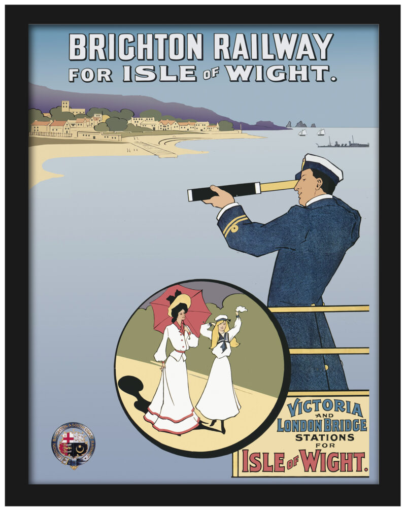 1903 Brighton Railway Poster to Isle of Wight