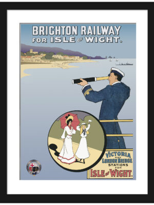 1903 Brighton Railway Poster to Isle of Wight