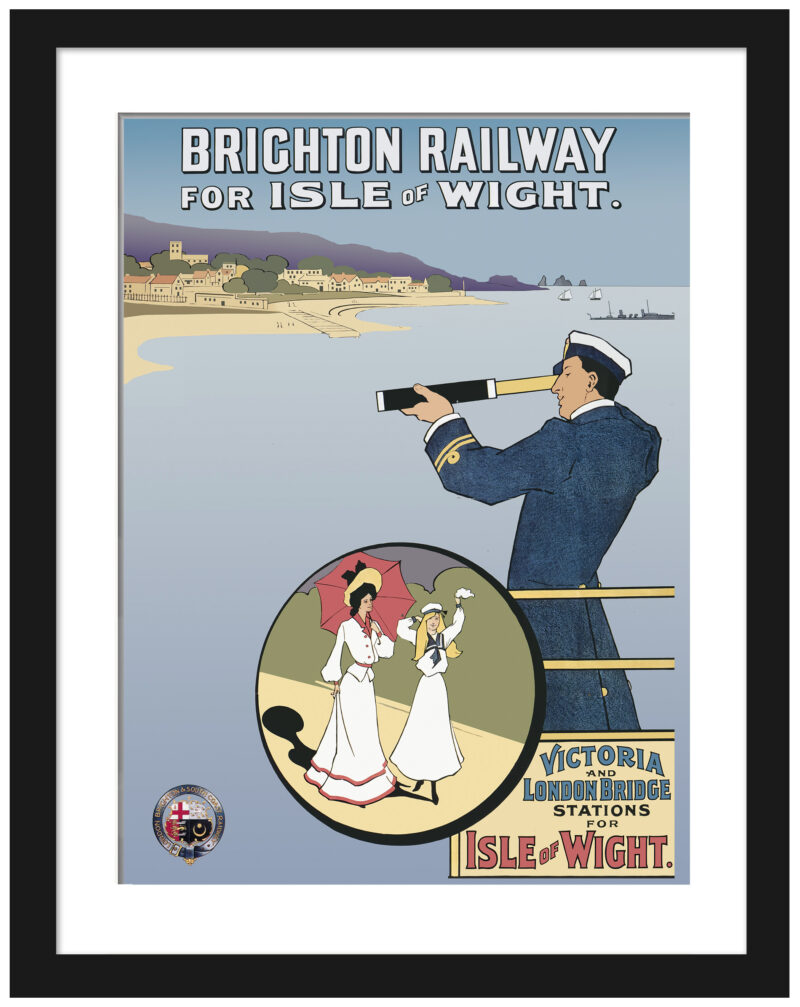 1903 Brighton Railway Poster to Isle of Wight