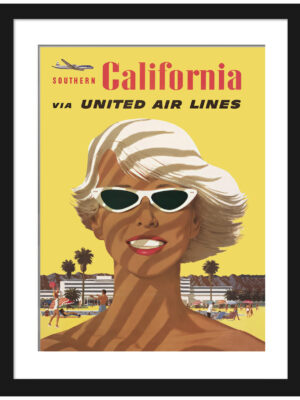 Vintage California Beach Poster by Stan Galli