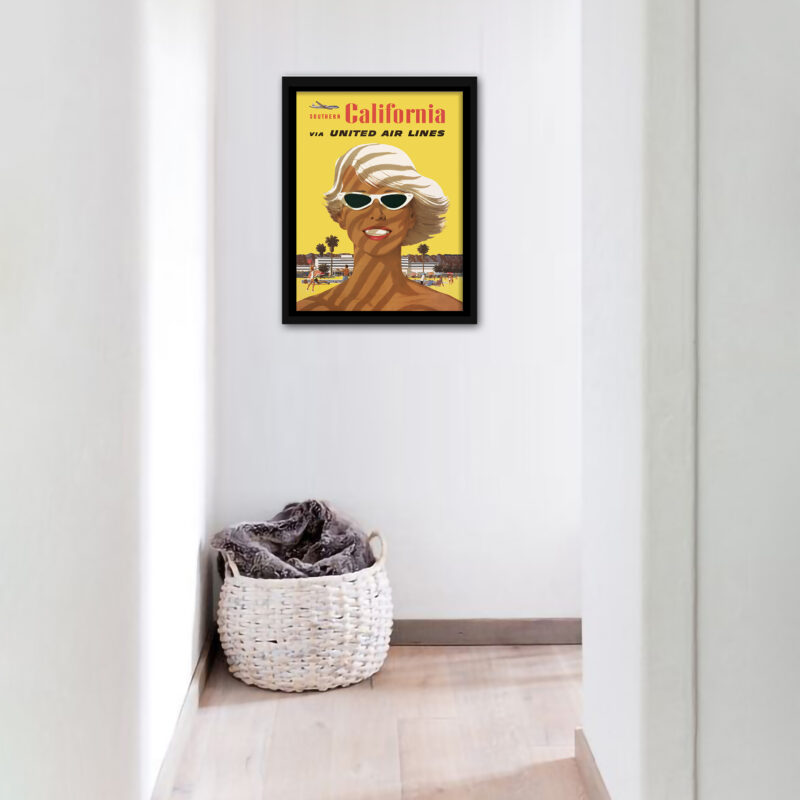 Vintage California Beach Poster by Stan Galli