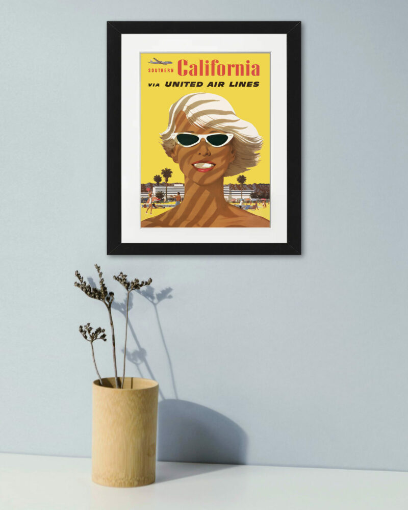 Vintage California Beach Poster by Stan Galli