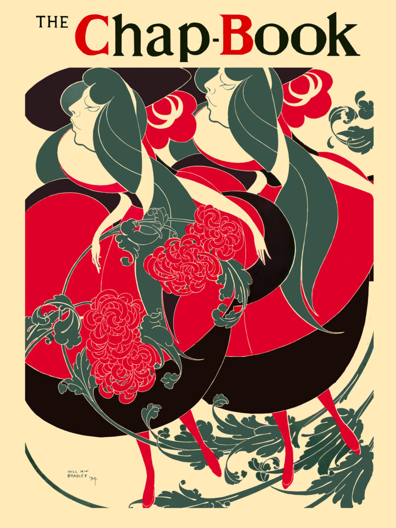 1894 Art Nouveau "The Twins" Poster Reproduction